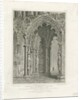 Lichfield Cathedral - West Doorway: engraving, nd [c 1820] by John Britton