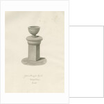 Font in Edingale Church by John Buckler