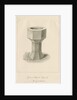 Font in Elford Church by John Buckler
