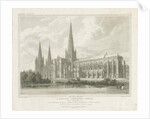 Lichfield Cathedral - South East View by John Britton