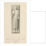 Elford Church - 'The Stanley Monument': sepia wash, 1838 by John Buckler