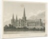 Lichfield Cathedral - South East View: engraving, nd [c 1833] by Thomas George Lomax