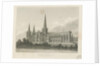Lichfield Cathedral - South East View: engraving, nd [c 1833] by Thomas George Lomax
