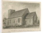 Kingstone Church: sepia drawing, 1839 by John Buckler