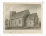 Kingstone Church: sepia drawing, 1839 by John Buckler