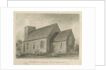 Kingstone Church: sepia drawing, 1839 by John Buckler