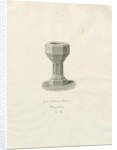 Font in Ellastone Church by John Buckler