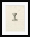 Font in Ellastone Church by John Buckler