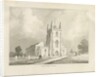 Kingswinford Church: sepia drawing, 1837 by Lewis John Wood
