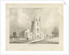 Kingswinford Church: sepia drawing, 1837 by Lewis John Wood