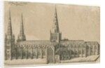 Lichfield Cathedral - South View by William Dugdale