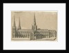 Lichfield Cathedral - South View by William Dugdale