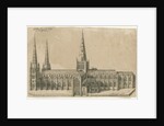 Lichfield Cathedral - South View by William Dugdale
