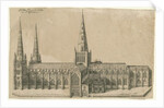 Lichfield Cathedral - South View by William Dugdale