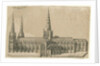 Lichfield Cathedral - South View by William Dugdale