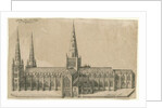 Lichfield Cathedral - South View by William Dugdale