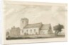 Ellenhall Church: sepia drawing, 1838 by Thomas Peploe Wood