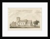 Ellenhall Church: sepia drawing, 1838 by Thomas Peploe Wood