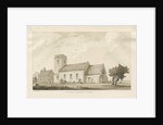 Ellenhall Church: sepia drawing, 1838 by Thomas Peploe Wood