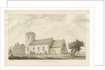 Ellenhall Church: sepia drawing, 1838 by Thomas Peploe Wood