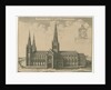 Lichfield Cathedral - South View by Wenceslaus Hollar