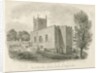 Endon Church: sepia drawing, 1844 by John Buckler