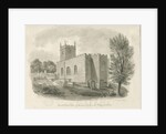 Endon Church: sepia drawing, 1844 by John Buckler