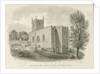 Endon Church: sepia drawing, 1844 by John Buckler