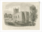 Endon Church: sepia drawing, 1844 by John Buckler