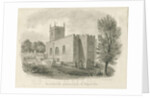 Endon Church: sepia drawing, 1844 by John Buckler
