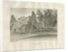 Biddulph - Knypersley Hall [old] : sepia drawing, 1847 by John Buckler