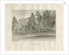 Biddulph - Knypersley Hall [old] : sepia drawing, 1847 by John Buckler