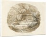 Biddulph - Ancient Well in Knypersley Woods: sepia drawing, 1838 by Thomas Peploe Wood