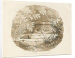 Biddulph - Ancient Well in Knypersley Woods: sepia drawing, 1838 by Thomas Peploe Wood