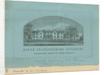 Etruria - 'North Staffordshire Infirmary': line engraving by School English