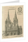 Lichfield Cathedral - West Front: engraving, nd [?late 17th cent] by Daniel King