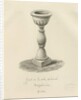 Font in Leek Church by John Buckler