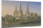 Lichfield Cathedral - South West View by John Buckler