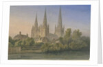 Lichfield Cathedral - South West View by John Buckler