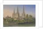 Lichfield Cathedral - South West View by John Buckler