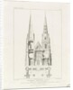 Lichfield Cathedral - West Front: engraving, nd [c 1819] by John Britton