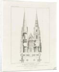 Lichfield Cathedral - West Front: engraving, nd [c 1819] by John Britton