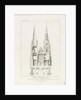 Lichfield Cathedral - West Front: engraving, nd [c 1819] by John Britton