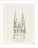 Lichfield Cathedral - West Front: engraving, nd [c 1819] by John Britton