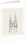 Lichfield Cathedral - West Front: engraving, nd [c 1819] by John Britton