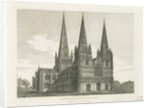 Lichfield Cathedral - West Front by John Chessell Buckler