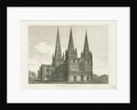 Lichfield Cathedral - West Front by John Chessell Buckler