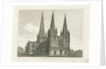 Lichfield Cathedral - West Front by John Chessell Buckler