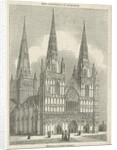 Lichfield Cathedral - West Front by School English