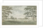 Fisherwick Hall: water colour drawing, 1786 by School English